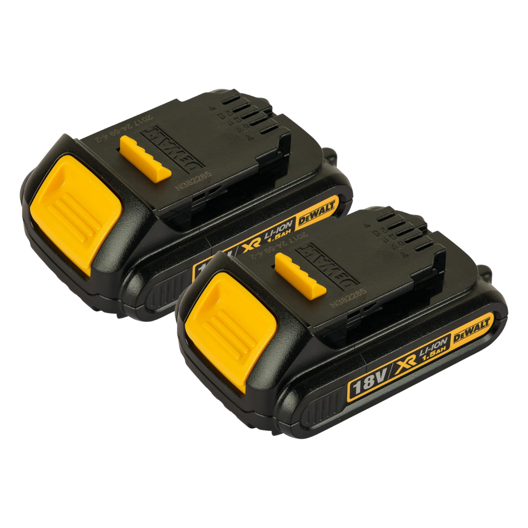 DeWalt 18V XR Lithium-Ion 1.5Ah Battery Pack (2-Pack)