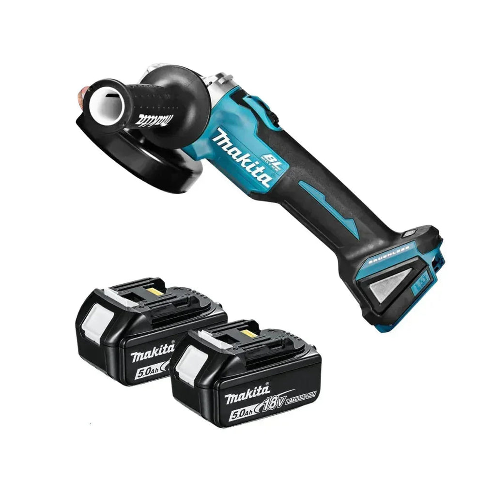Makita 18V LXT 125mm Brushless Grinder with 2 Batteries