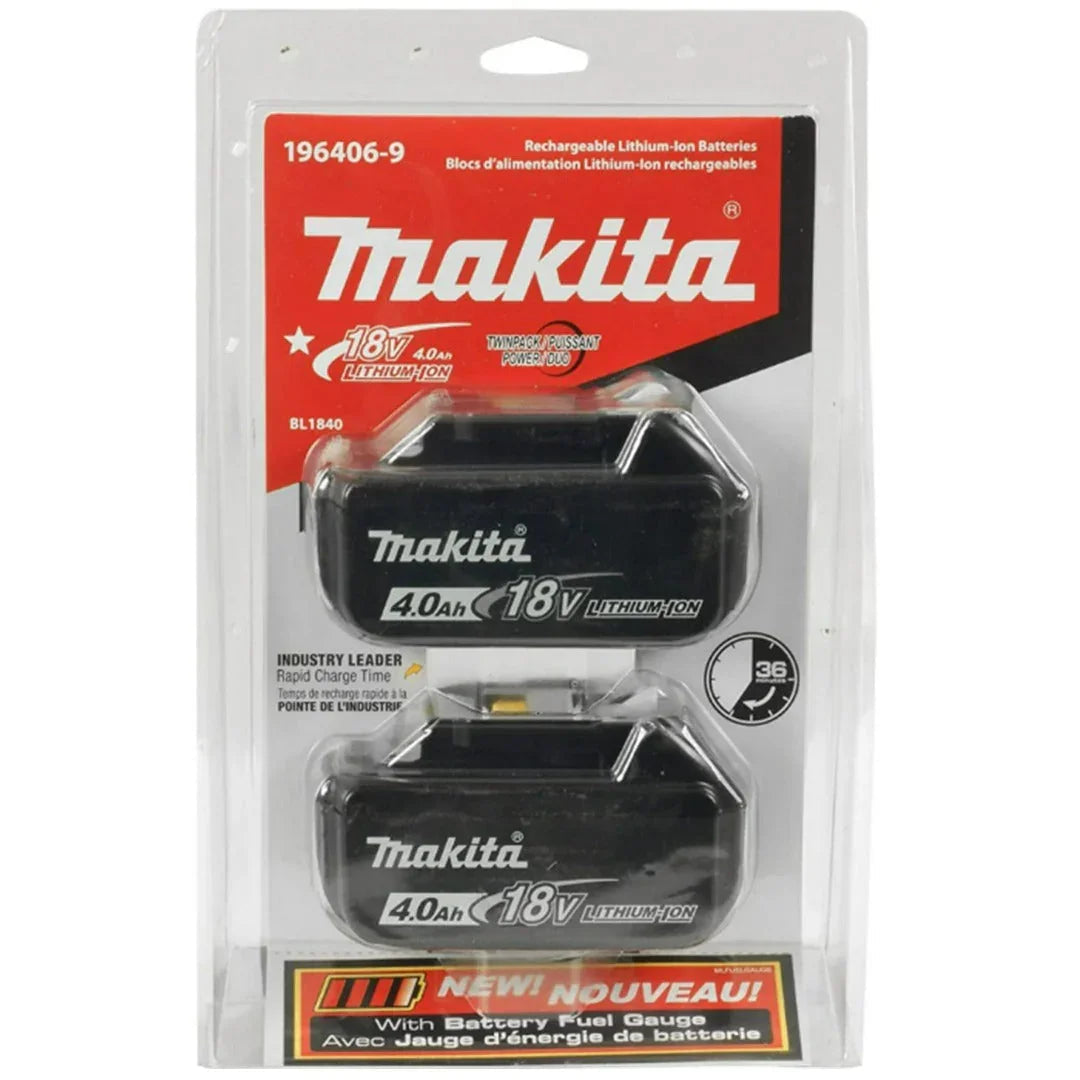 Makita 18V 4.0Ah Li-Ion Battery Pack (2-Pack)