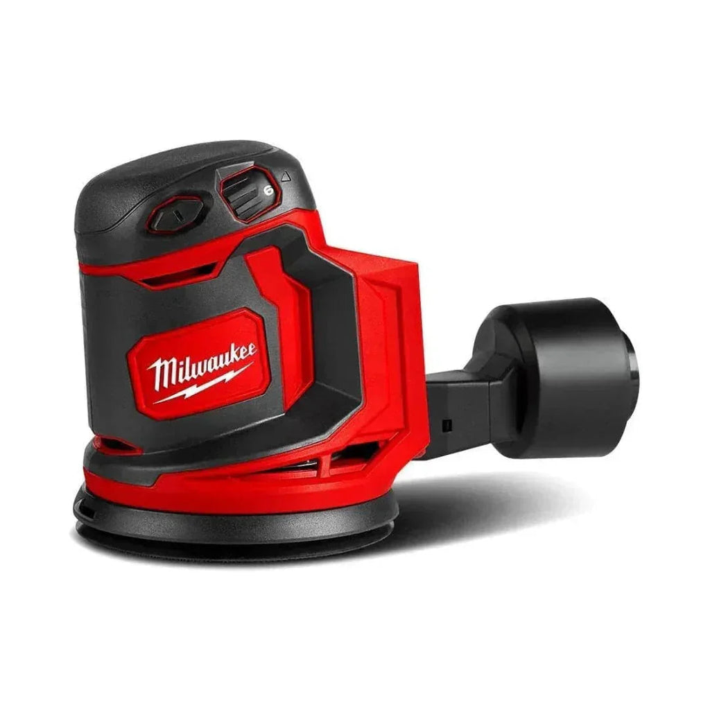 Milwaukee M18 BOS125-0 Cordless Orbital Sander with Twin 5.0Ah Batteries – 18V Power Tool Kit