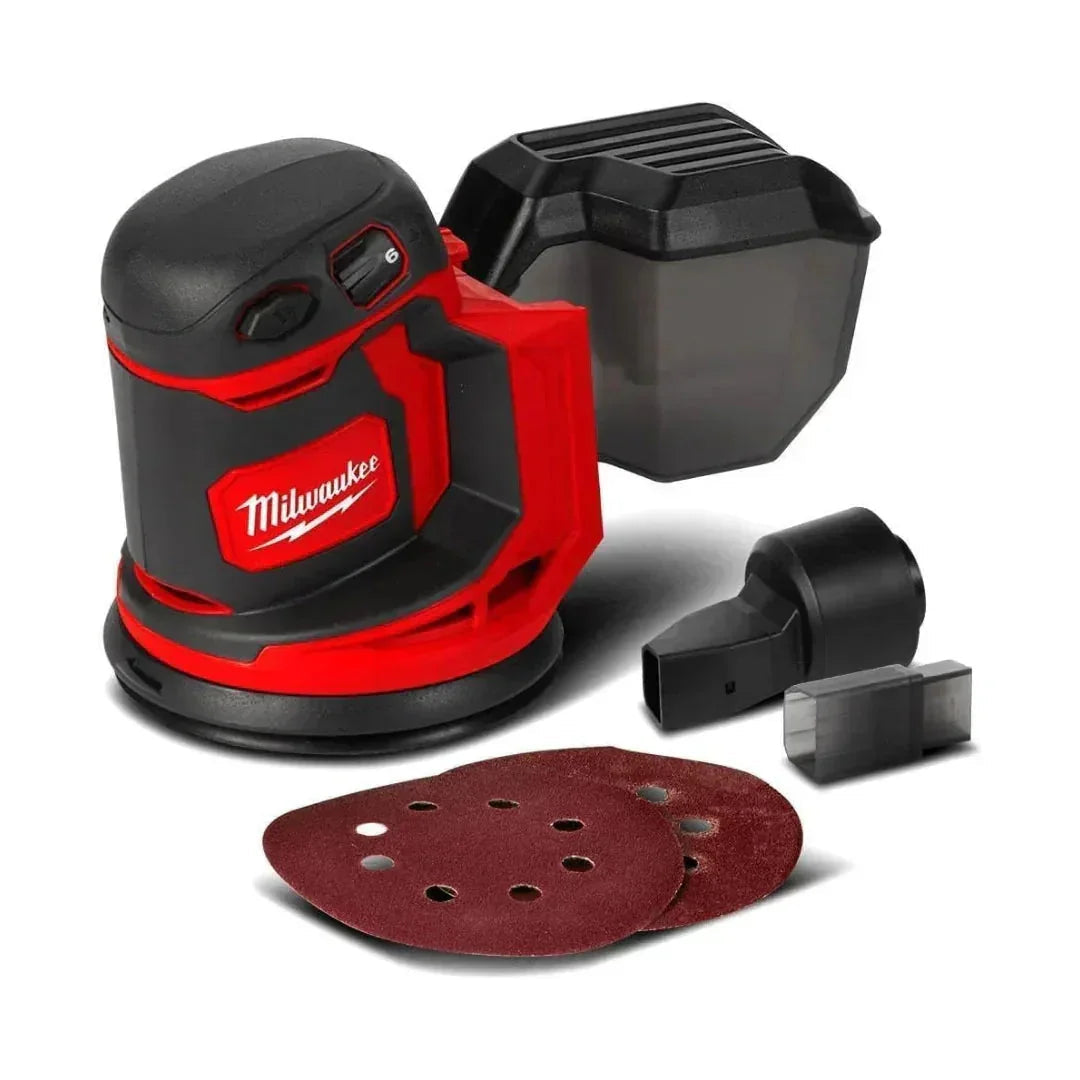 Milwaukee M18 BOS125-0 Orbital Sander Kit – 18V, Twin 5.0Ah