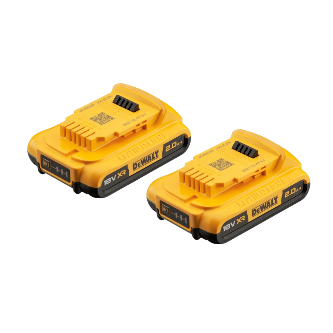 DeWalt 18V XR Lithium-Ion 2Ah Battery Pack (2-Pack)