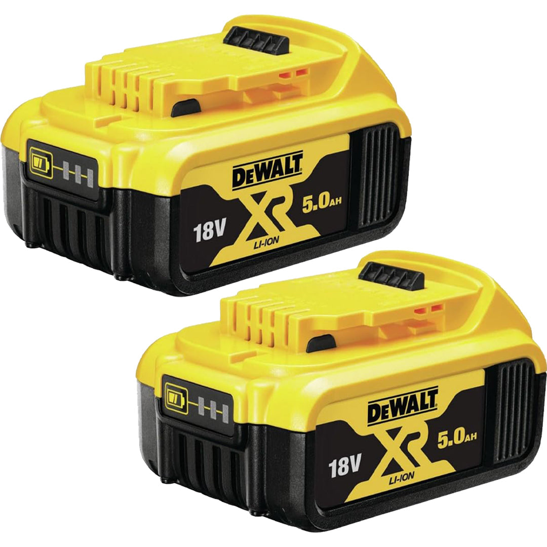 DeWalt 18V 5.0Ah Battery Combo Kit – Twin Rechargeable Battery Pack
