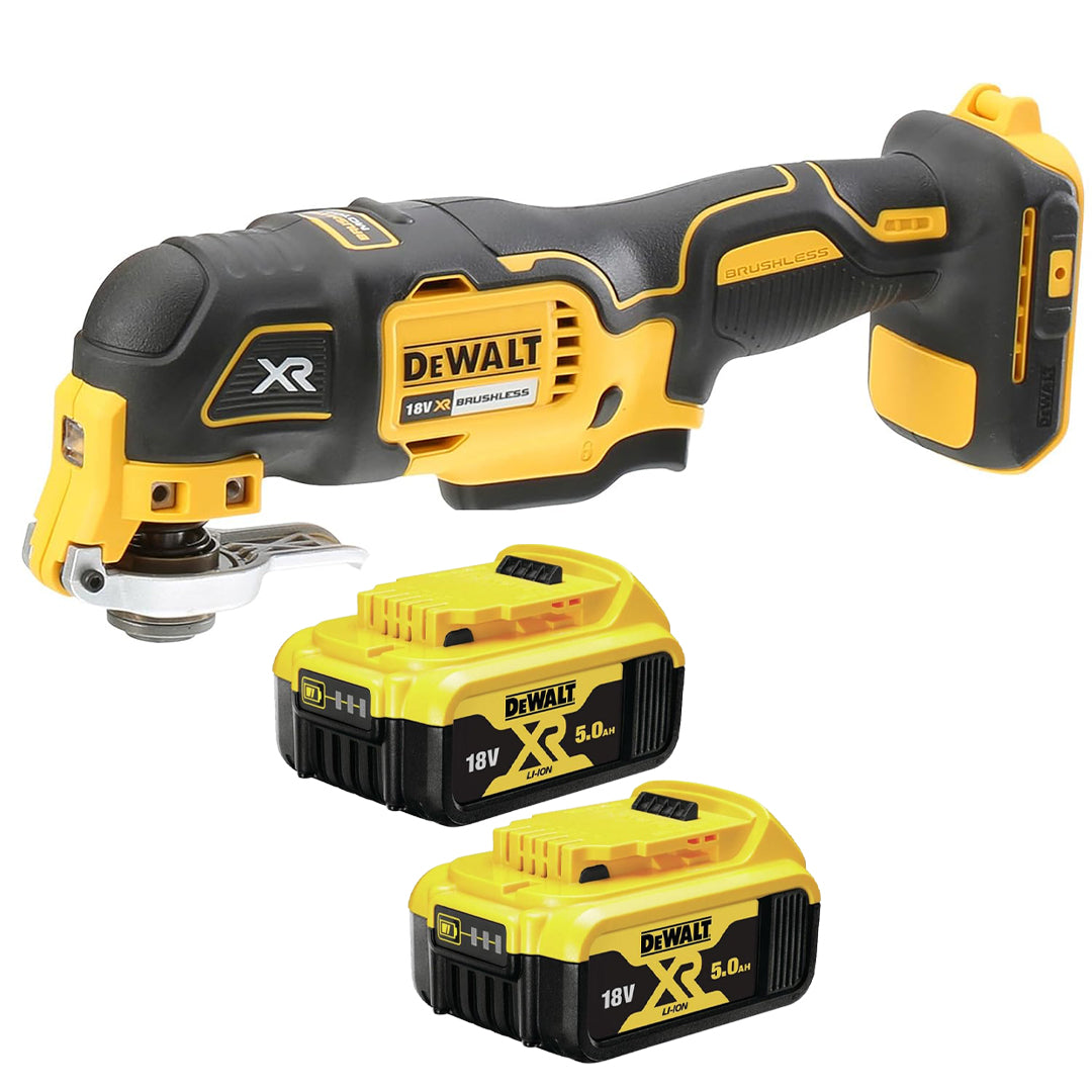 DeWalt 18V LXT Cordless Multi-Tool Bundle – DTM51Z with Twin 5.0Ah Li-Ion Batteries