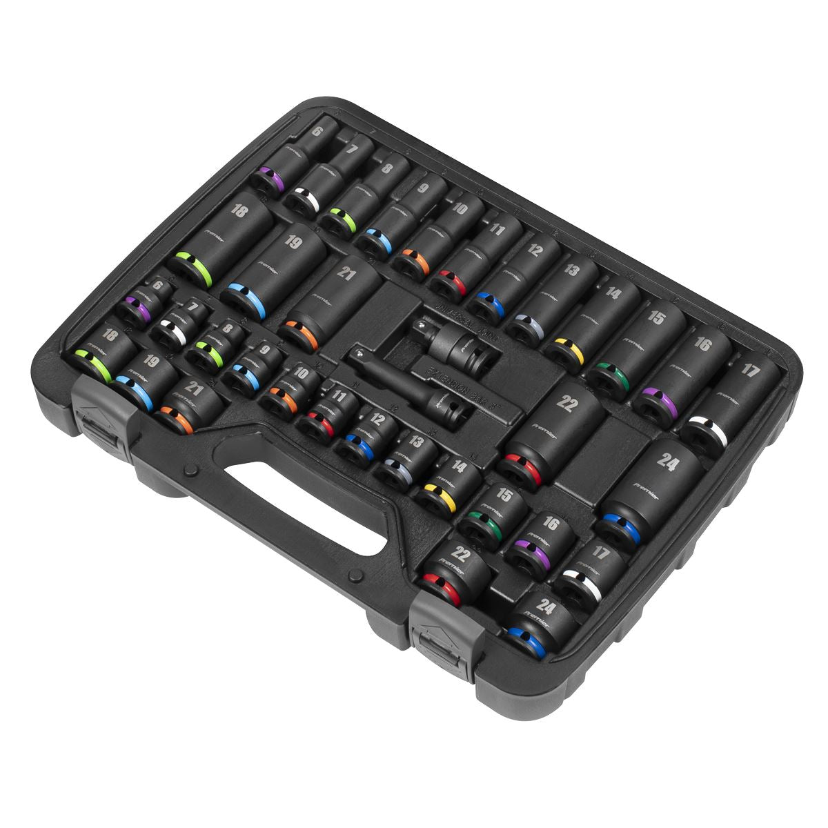 Sealey Impact Socket Set 3/8"Sq Drive 36pc