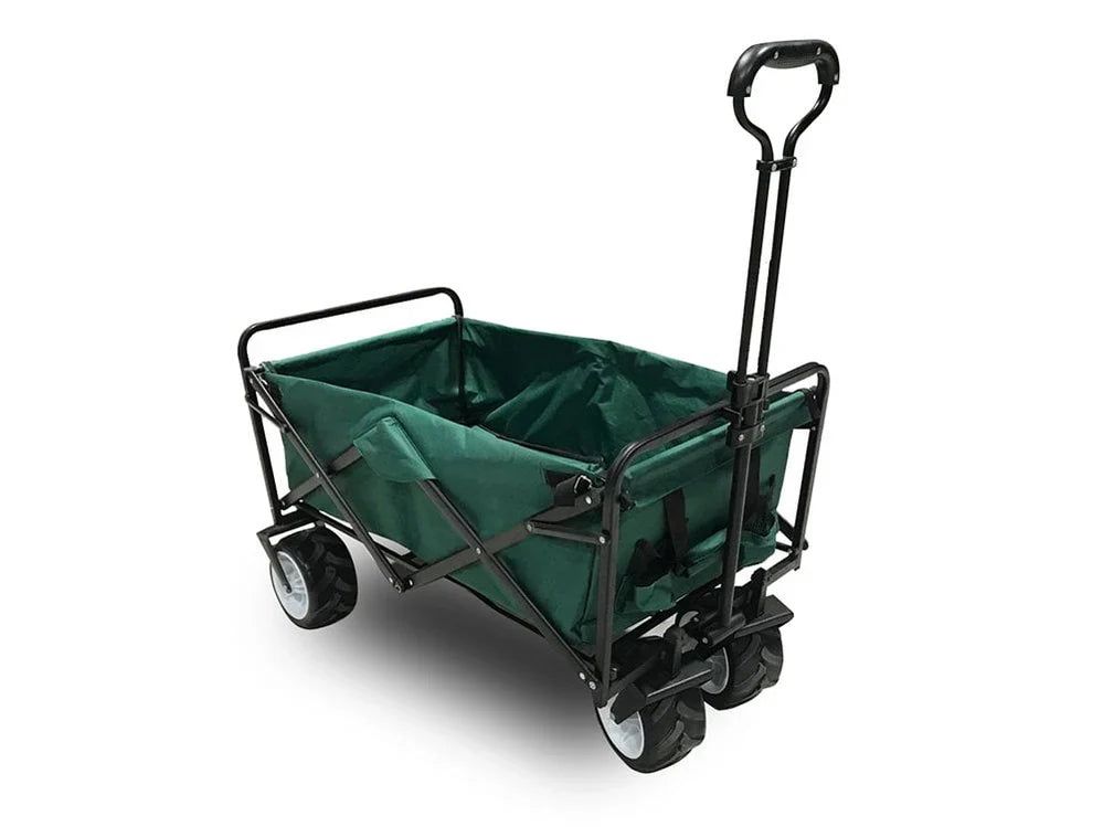 Terrain Folding Wagon Cart with All-Terrain Wheels – Portable Camping & Beach Trolley
